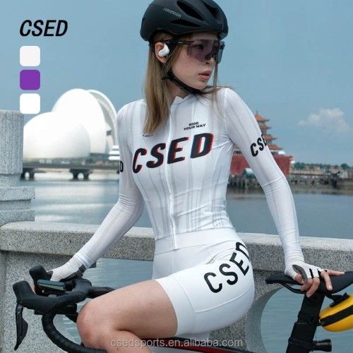 Csed Cycling Wear Women's Slim-fit Long Sleeved Cycling Sports Shirt Road Bike Clothes Breathable Bike Clothing Oem Team Name