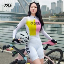 Csed Cycling Wear Custom Women&#39;s Cycling Jersey Breathable Long Sleeved Quick Drying Bike Clothing Lightweight Bike Clothes Oem