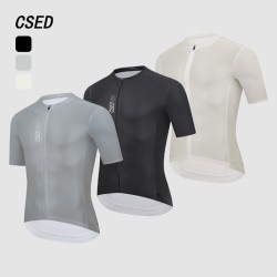 Csed Lightweight Men&#39;s Cycling Jersey Bike Sweatshirt Short Sleeved Breathable Mtb Bicycle Clothes Custom Oem Team Name