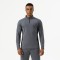 Men&#39;s High Elasticity Nylon Half-zip Long Sleeve Sports T-shirt Fitness Cycling &amp; Running Spring Solid Stand Collar Blank Design