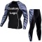 Custom Logo Men&#39;s Compression Shirt Short Long Sleeve Shirts Quick Dry Uv Protection Rash Guard Tops Gym Tight Wear For Bjj Mma