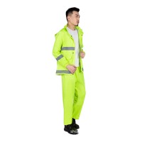 Two-piece Full Body Adult Raincoat Rainproof Clothing Reflective For Duty Hiking Cycling Rider Delivery Size Xl Waterproof