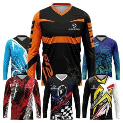Custom Sublimation Riding Jersey Dirt Bike Gear Free Design Your Own Mountain Bike Racing Jersey Mtb Team Name Motocross Shirts