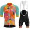 High Quality 2pcs/set Professional Sublimation Print Summer Bicycle Sportswear Set New Racing Polyester Clothing For Cyclists