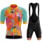 High Quality 2pcs/set Professional Sublimation Print Summer Bicycle Sportswear Set New Racing Polyester Clothing For Cyclists