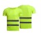 Customizable Logo Heat Transfer Reflective Stripe Knitted Pique Safety T-shirt For Jogging &amp; Cycling Workwear Pattern
