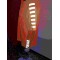 Heat Transfer Reflective Rectangle Film Orange Knitted Pique Safety Polo Shirt For Jogging Cycling