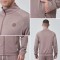 Hucai Custom Label Polyester Spandex Soft Lightweight Silicone Logo Regular Fit Zip Up Training Gym Sports Running Jacket