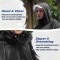 Logo Size Custom Reflective Riding Cycling Raincoat Bicycle Rain Poncho Custom Print With Logo