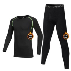Men&#39;s Ski Plus Fleece Warm Suit Outdoor Cycling Sports Tight Bottoming Underwear