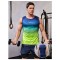 New Casual Outdoor Marathon Running Vest Suit Quick-drying Gradient Top Track Field Sports Sweat-absorbing Breathable Clothing