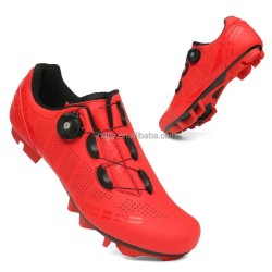 New Style Cycling Shoes For Men Women Carbon Double Buckle Lock Hard Sole Mountain Bike Booster Rubber Sole Autumn Road Mesh