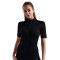 S314 Women's Sports Fitness Short Sleeve Quick Dry Tight Fitness Clothes Zipper Yoga Cycling Clothes Tops