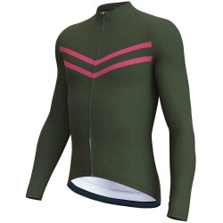 Wholesale Professional Men&#39;s Cycling Jerseys Custom Stand Collar Long Sleeve Bike Biking Shirts Quick Drying Breathable Tops