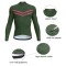Wholesale Professional Men&#39;s Cycling Jerseys Custom Stand Collar Long Sleeve Bike Biking Shirts Quick Drying Breathable Tops