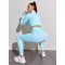 Women&#39;s Quick-dry Yoga Set Long Sleeve Top And Pants For Running And Training