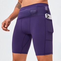Quick Dry Workout Running Shorts Compression Athletic Sport Shorts Tight Biker Shorts For Men