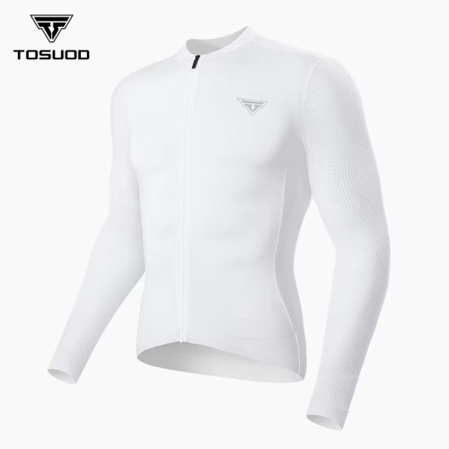 Tosuod Men&#39;s Long-sleeved Summer Cycling Clothing Quick-drying Breathable Base Layers &amp; Compression Top Equipment Sweat-wicking