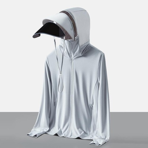 Women's Lightweight Breathable Summer Cycling Skin Jacket Coat Outdoor Uv Protection With Large Brim Sun Protection Clothing