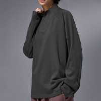 High Quality Men's Half Zipper Outdoor Base T-shirt Cycling Jacket Long Sleeved Double-sided Velvet Blank Sports Shirt