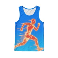 Activewear Full Print Marathon Singlet All-over Print Sports Training Tank Top Sublimation Custom Running Singlet Running Vest