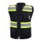 High-visibility Reflective Vest With Multi-pockets For Nighttime Cycling Safety Clothing For Traffic And Road Maintenance