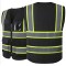 High-visibility Reflective Vest With Multi-pockets For Nighttime Cycling Safety Clothing For Traffic And Road Maintenance