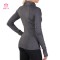 Custom Fitness Wear Thumb Hole Long Sleeve Zip Up Dry Fit Women Yoga Gym Jacket
