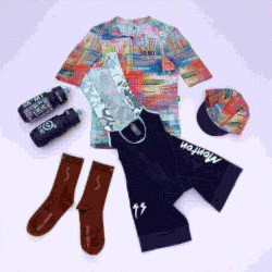 Custom Sublimation Printed Men Cycling Bibs And Jersey Set For Long Rides Short Sleeve Cycling Kit Road Bike Jersey