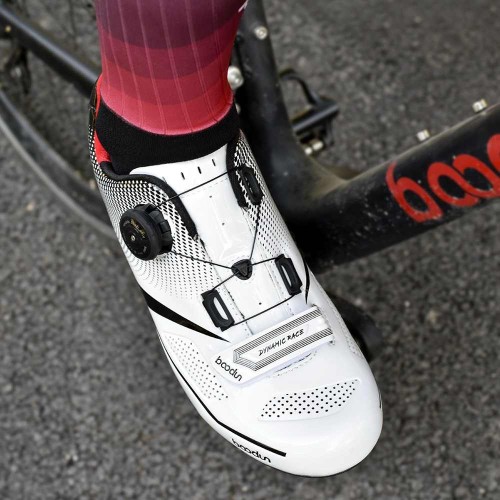 Hbg 1043 Outdoor Comfortable Lightweight Road Bicycle Shoes Breathable Wear Resistant Lock Highway Bicycle Shoes