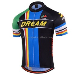 Breathable New Design Cycling Jersey Set Quick Dry Short Sleeve Bib Team Padded Wholesale Cycling Uniform Men Cycling Jersey