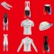 Hirbgod Mens Cycling Jersey Set Solid Color Road Cycling Shirts Padded Chamois Bike Bib Shorts Outfit